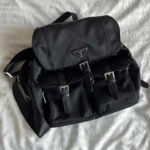 Black Nylon Backpack